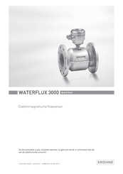 KROHNE WATERFLUX 3000 Handleiding