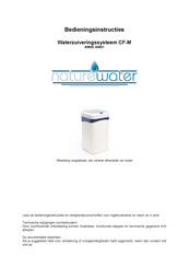 NatureWater CF-M Bedieningsinstructies