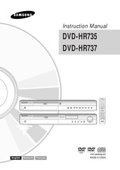 Samsung DVD-HR737 Handleiding