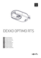 SOMFY DEXXO OPTIMO RTS Installatiehandleiding