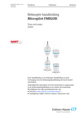 Endress+Hauser Micropilot FMR20B Beknopte Handleiding