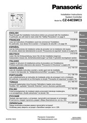 Panasonic CZ-64ESMC3 Installatie-Instructies