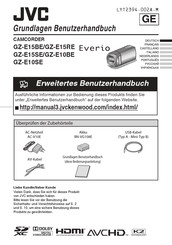 JVC Everio GZ-E10SE Beknopte Gebruiksaanwijzing