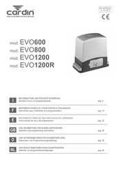 Riello Elettronica Cardin EVO1200 Gebruiks- En Onderhoudsaanwijzing