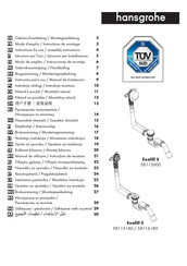 Hansgrohe Exafill S 58113000 Gebruiksaanwijzing