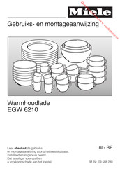 Miele EGW 6210 Gebruiks- En Montage-Aanwijzing