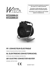 Warm Tech WTCG2000-2V Instructies