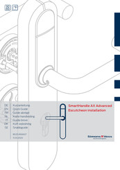 SimonsVoss SmartHandle AX Korte Handleiding