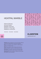 Klarstein HEATPAL MARBLE Handleiding