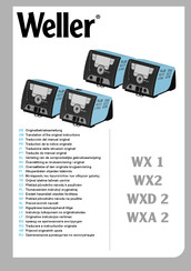 Weller WXA 2 Gebruiksaanwijzing