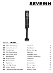 SEVERIN SM 3770 Gebruiksaanwijzing