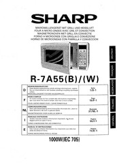 Sharp R-7A55W Gebruiksaanwijzing