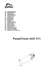 Pontec PondoTronic UVC 7/11 Gebruiksaanwijzing