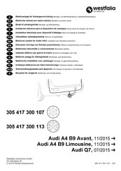 Westfalia 305 417 300 107 Montage- En Gebruikshandleiding