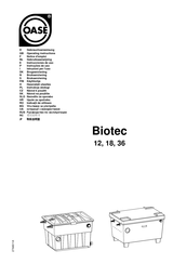 Oase Biotec 18 Gebruiksaanwijzing