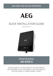 AEG AS-IC02-15000-2 Snel Installatiegids