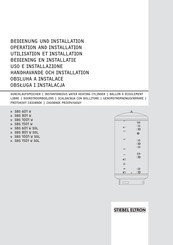 Stiebel Eltron SBS 601 W Handleiding Voor Bediening En Installatie