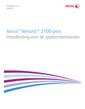 Xerox Versant 2100 Handleiding