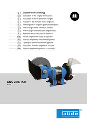 Gude GNS 200/150 Vertaling Van De Originele Gebruiksaanwijzing
