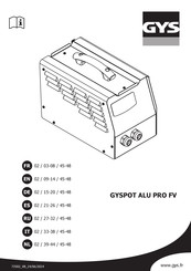 GYS GYSPOT ALU PRO FV Handleiding