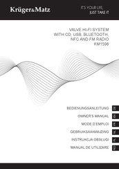 Krüger & Matz KM1598 Gebruiksaanwijzing