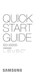 Samsung EO-IG930 Snelstartgids