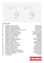 Franke ACTIVE TWIST Installatie- En Onderhoudshandleiding