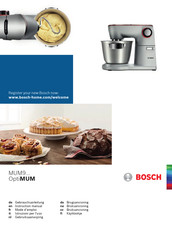 Bosch OptiMUM MUM9 Series Gebruiksaanwijzing