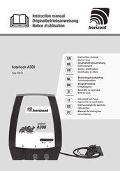 Horizont hotshock A300 Bedieningshandleiding