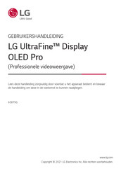 LG UltraFine 65EP5G Gebruikershandleiding