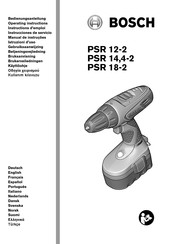 Bosch PSR 14,4-2 Gebruiksaanwijzing