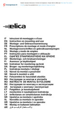 ELICA Joy BLIX/A/60 Montagevoorschrift En Gebruiksaanwijzing