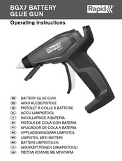 Rapid BGX7 Bedieningsvoorschriften