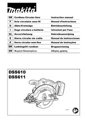 Makita DSS611 Gebruiksaanwijzing