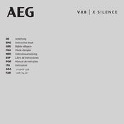 AEG VX8 X Silence Gebruiksaanwijzing