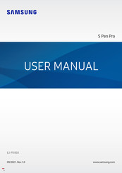 Samsung S Pen Pro EJ-P5450 Handleiding