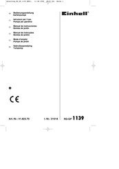 EINHELL RG-GP 1139 Gebruiksaanwijzing