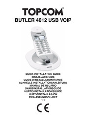 Topcom BUTLER 4012 USB VOIP Installatiegids