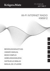 Krüger & Matz KM0812 Gebruiksaanwijzing