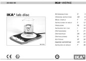 IKA lab disc Handleiding