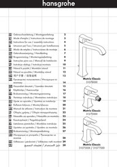 Hansgrohe Metris Classic 31075 Series Gebruiksaanwijzing