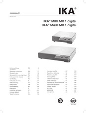 IKA MIDI MR 1 digital Handleiding