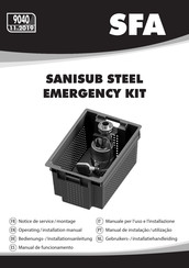 SFA Sanisub Steel Emergency Kit Gebruikers- En Installatiehandleiding