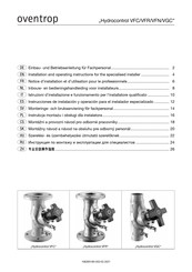 oventrop Hydrocontrol VFN Inbouw- En Bedieningshandleiding