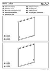 KEUCO Royal Lumos 14311 172231 Gebruiksaanwijzing