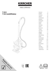 Kärcher T 15/1 Handleiding