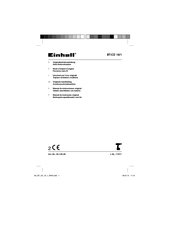 EINHELL BT-CD 18/1 Originele Handleiding