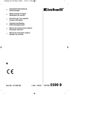 EINHELL 41.523.36 Originele Handleiding