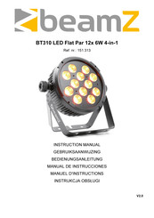 Beamz BT310 LED Flat Par 12x 6W 4-in-1 Gebruiksaanwijzing