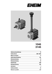 EHEIM 1046 Gebruiksaanwijzing